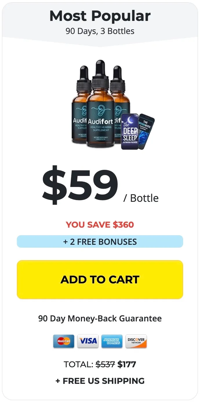 Audifort 3 bottles